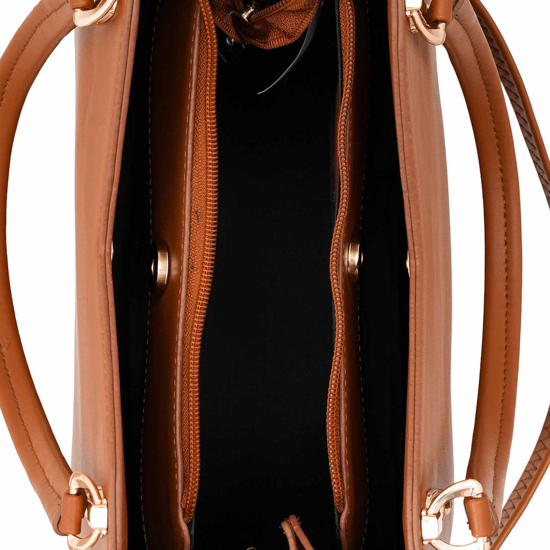 Mustard Formal Hand Bag For Women P55848