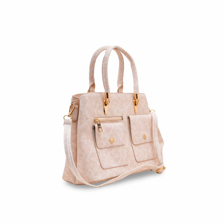 Cream Formal Hand Bag For Women P55850