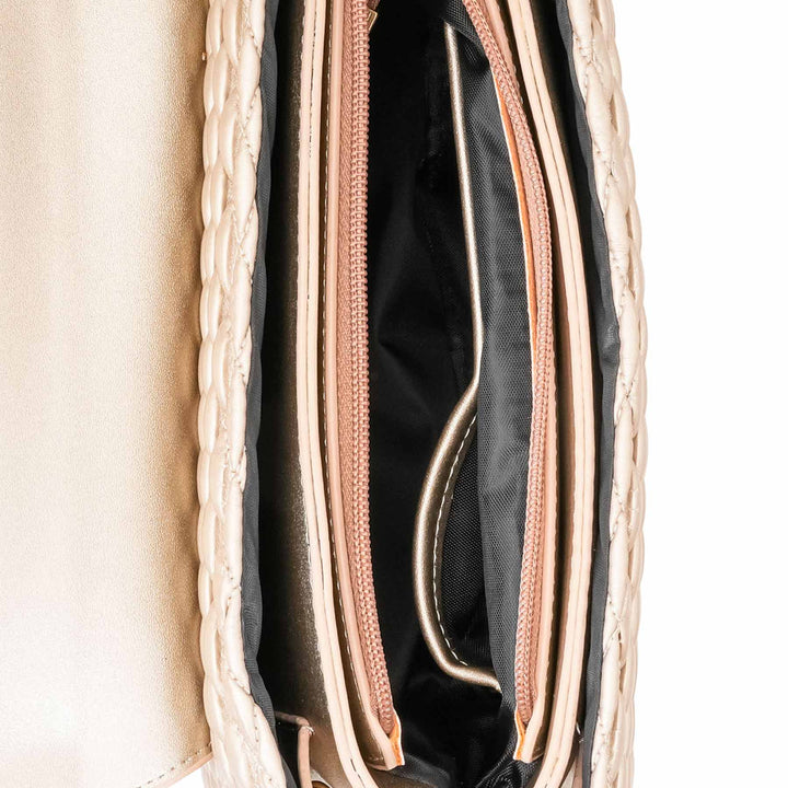 Golden Formal Shoulder Bag For Ladies P55856
