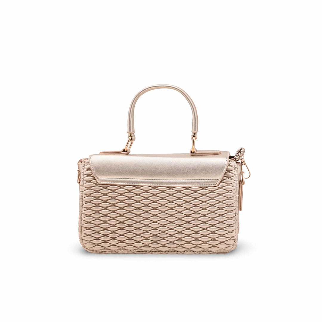 Golden Formal Shoulder Bag For Ladies P55856
