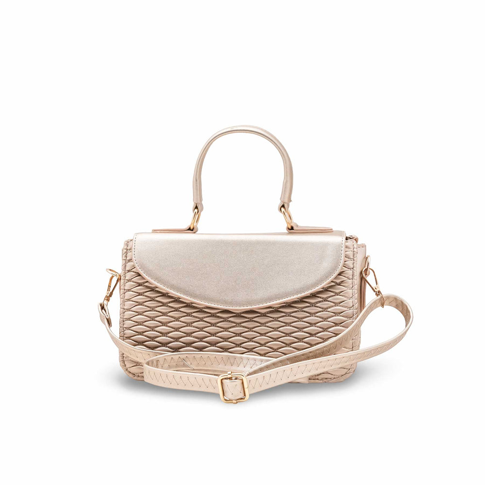 Golden Formal Shoulder Bag For Ladies P55856