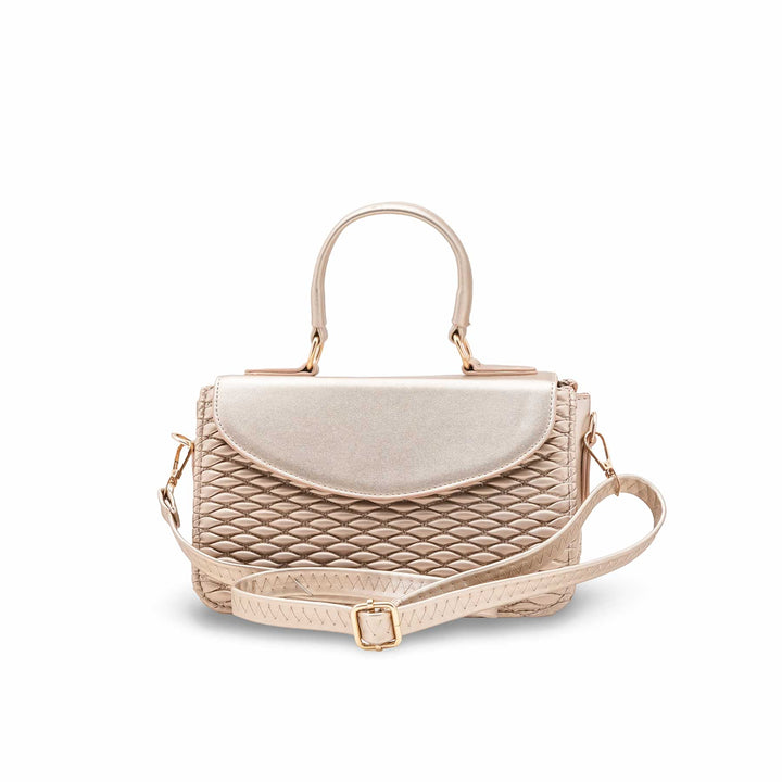 Golden Formal Shoulder Bag For Ladies P55856