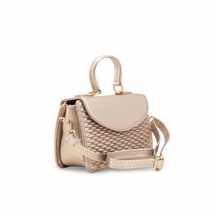 Golden Formal Shoulder Bag For Ladies P55856