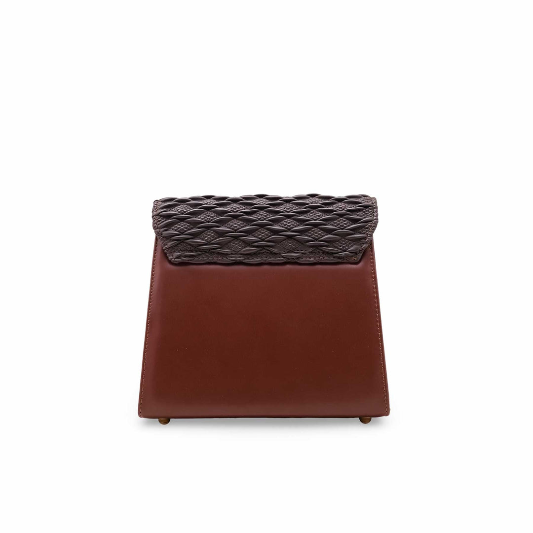 Brown Formal Shoulder Bag For Ladies P55857