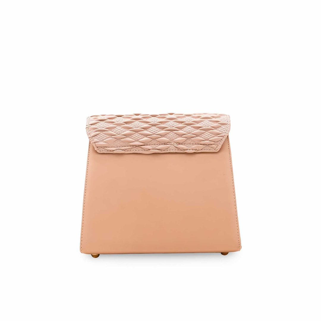 Beige Formal Shoulder Bag For Ladies P55857