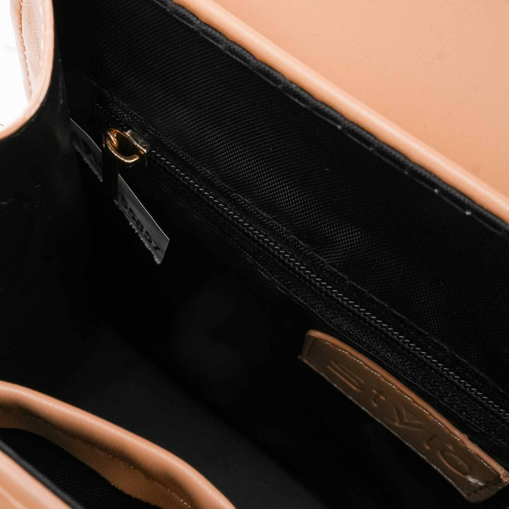 Beige Formal Shoulder Bag For Ladies P55857
