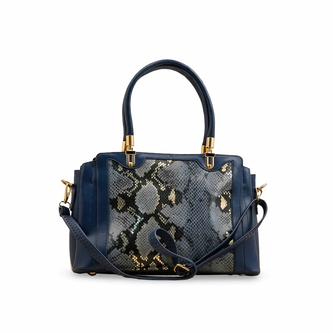 Navy Formal Hand Bag For Ladies P55858