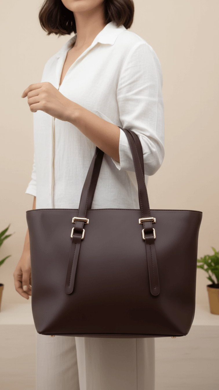 Brown Formal Shoulder Bag For Women P55859