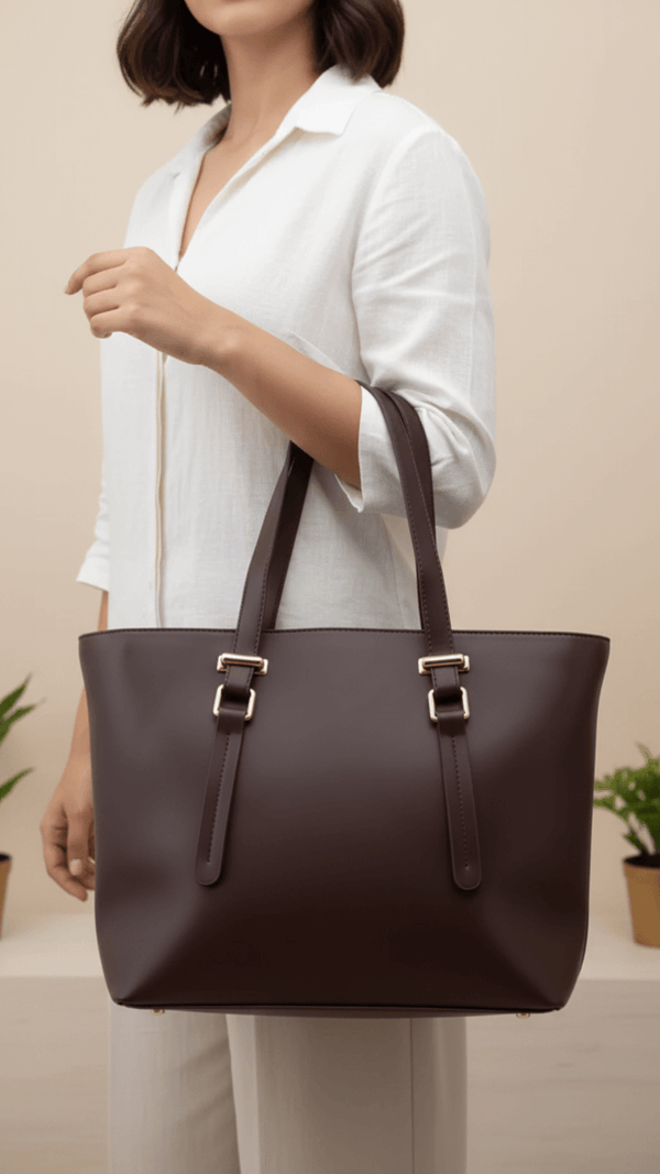 Brown Formal Shoulder Bag For Women P55859