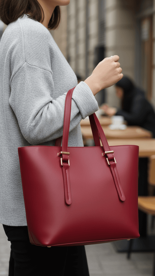 Maroon Formal Shoulder Bag For Women P55859