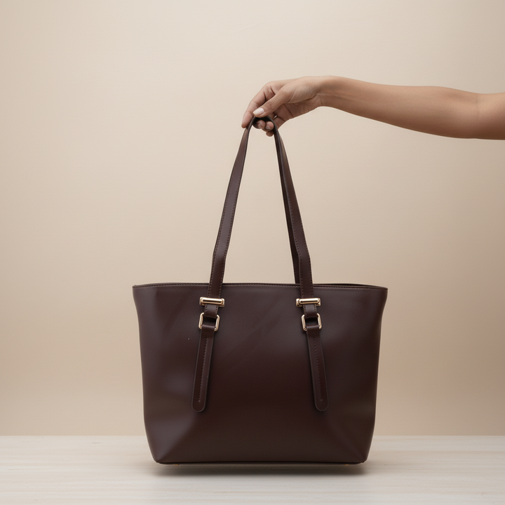Brown Formal Shoulder Bag For Women P55859