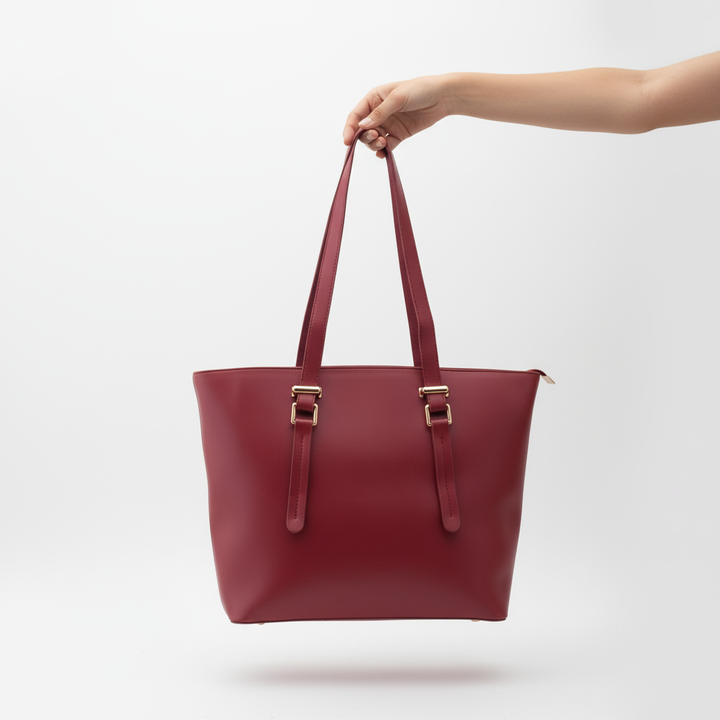 Maroon Formal Shoulder Bag For Women P55859