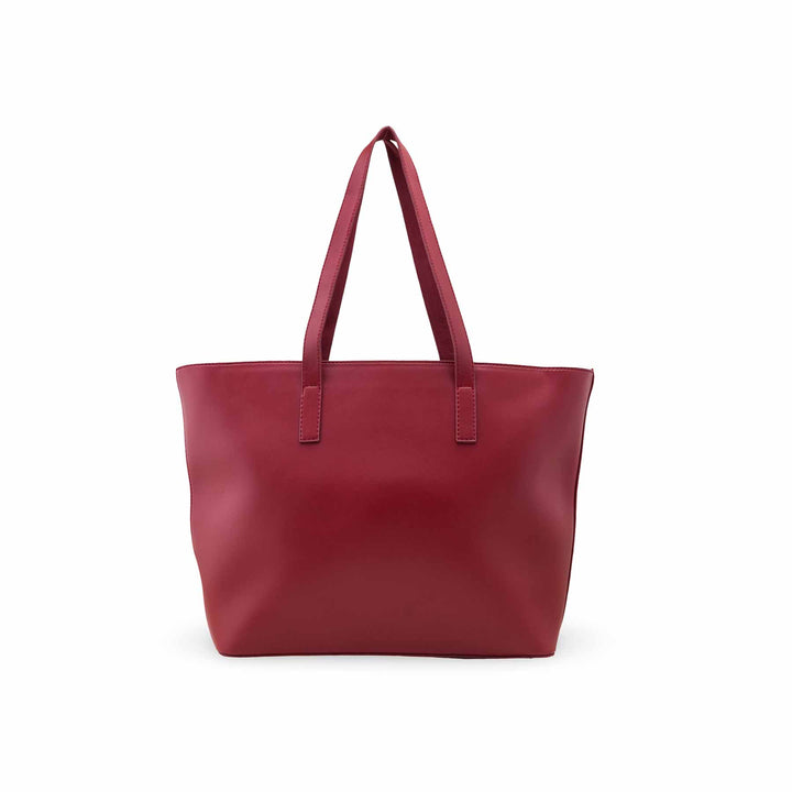 Maroon Formal Shoulder Bag For Women P55859