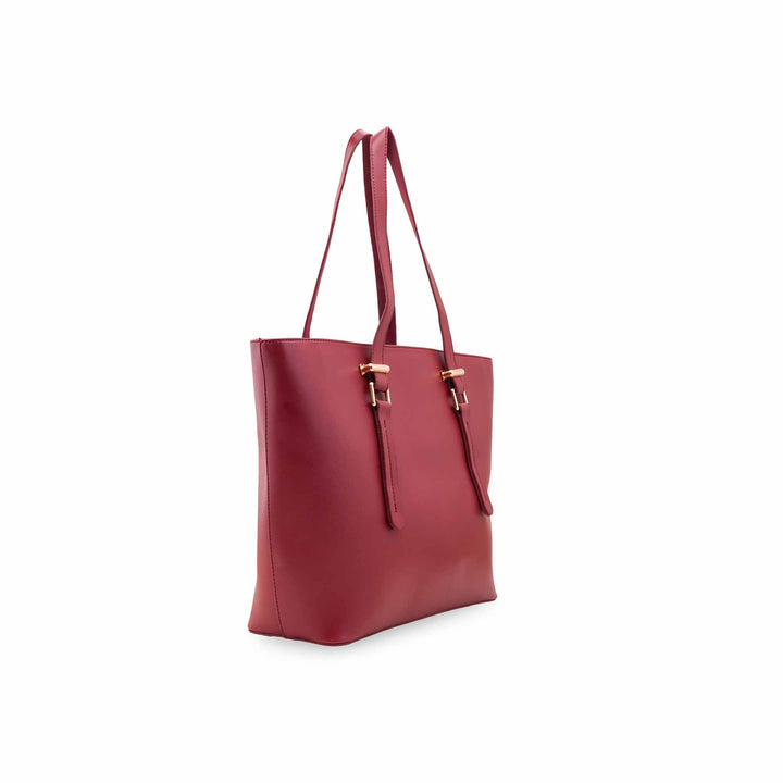 Maroon Formal Shoulder Bag For Women P55859