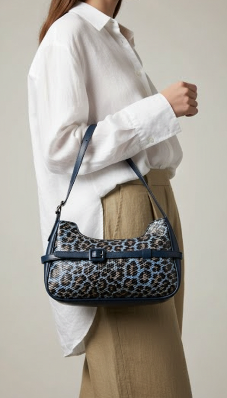 Navy Formal Shoulder Bag For Women P55861