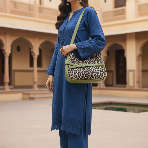 Green Formal Shoulder Bag For Women P55861