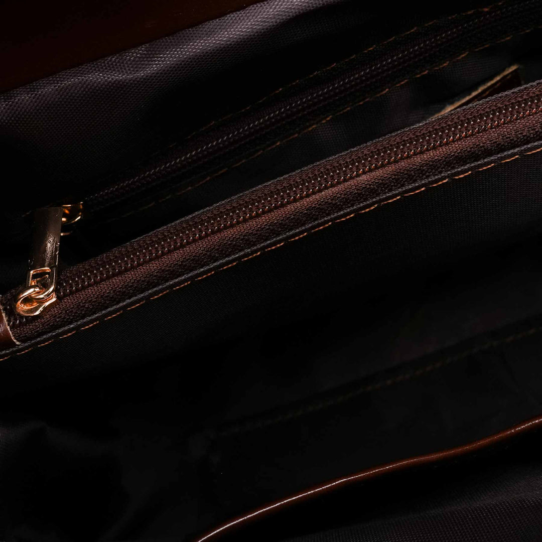 Brown Formal Shoulder Bag For Ladies P55863