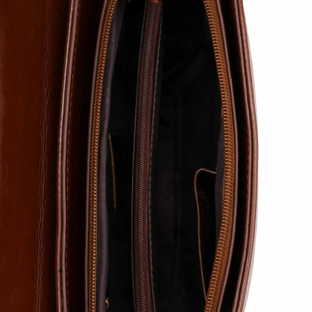 Brown Formal Shoulder Bag For Ladies P55863
