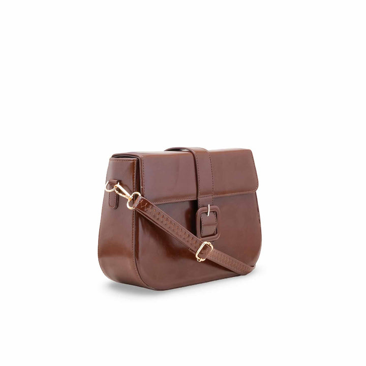 Brown Formal Shoulder Bag For Ladies P55863