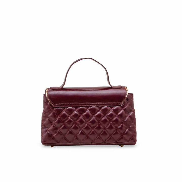 Maroon Formal Hand Bag For Women P55865