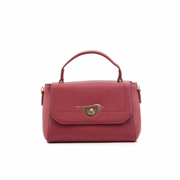Maroon Casual Hand Bag For Women P55867