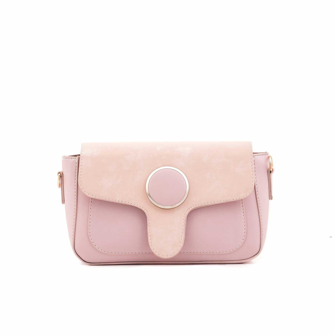 Peach Casual Shoulder Bag For Ladies P55868