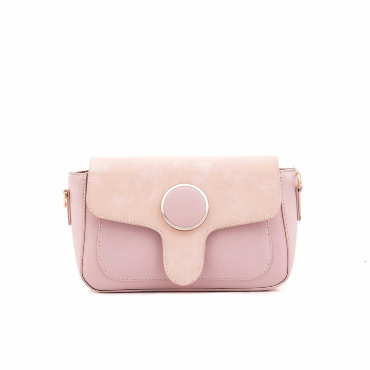 Peach Casual Shoulder Bag For Ladies P55868