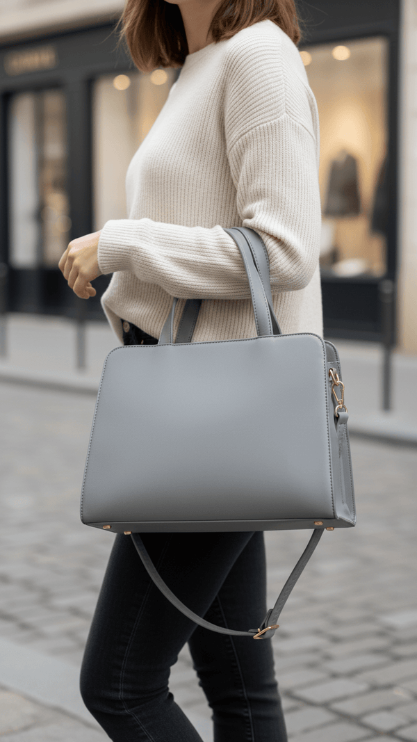 Grey Formal Hand Bag For Women P55870