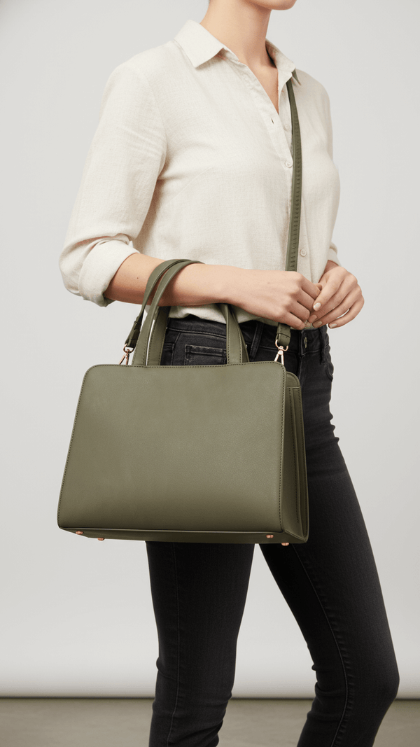 Olive Formal Hand Bag For Women P55870