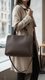 Coffee Formal Hand Bag For Women P55870
