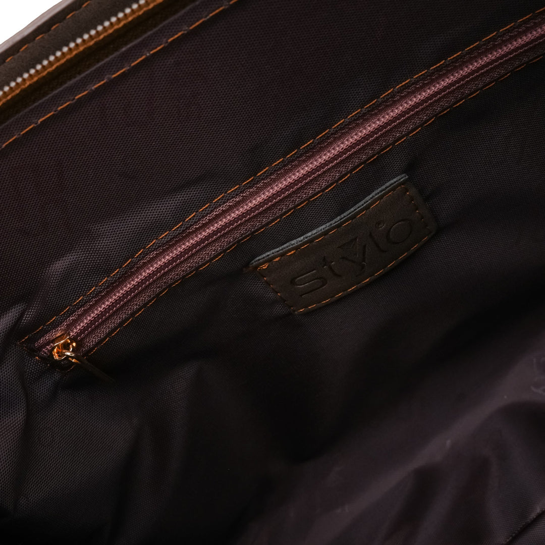 Coffee Formal Hand Bag For Women P55870