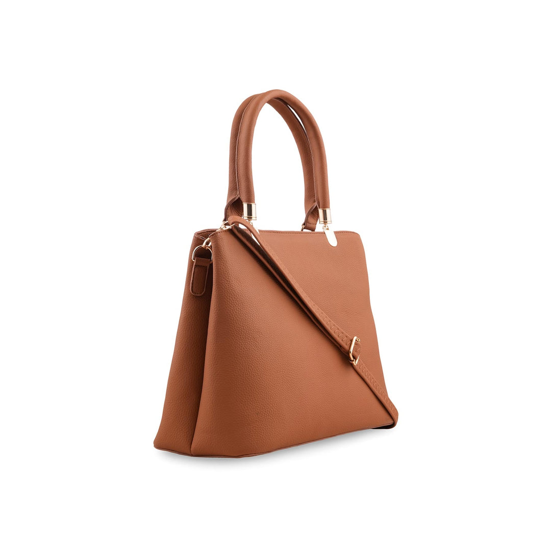 Mustard Formal Hand Bag For Women P55873