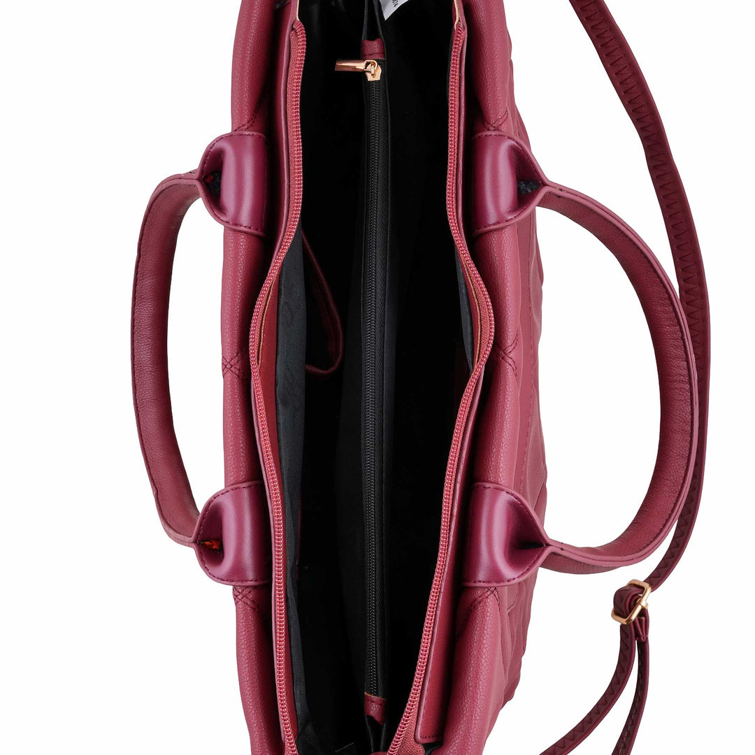 Maroon Casual Shoulder Bag For Women P55874