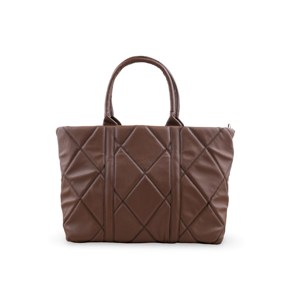 Coffee Casual Shoulder Bag For Women P55874