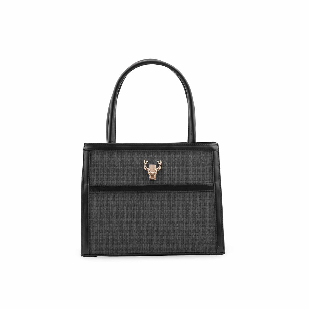 Black Formal Hand Bag P55875