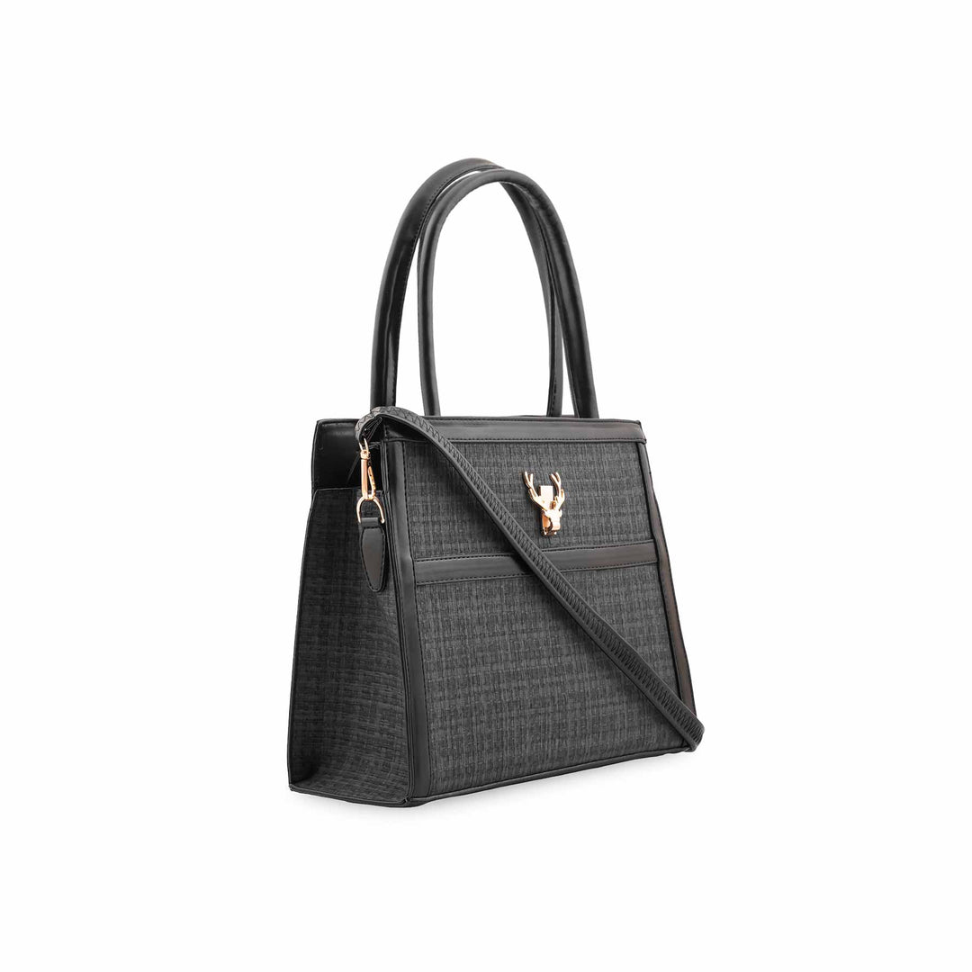 Black Formal Hand Bag P55875