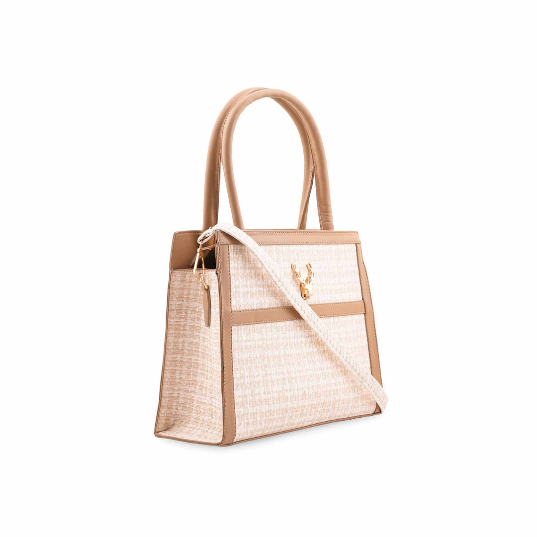 Cream Formal Hand Bag P55875