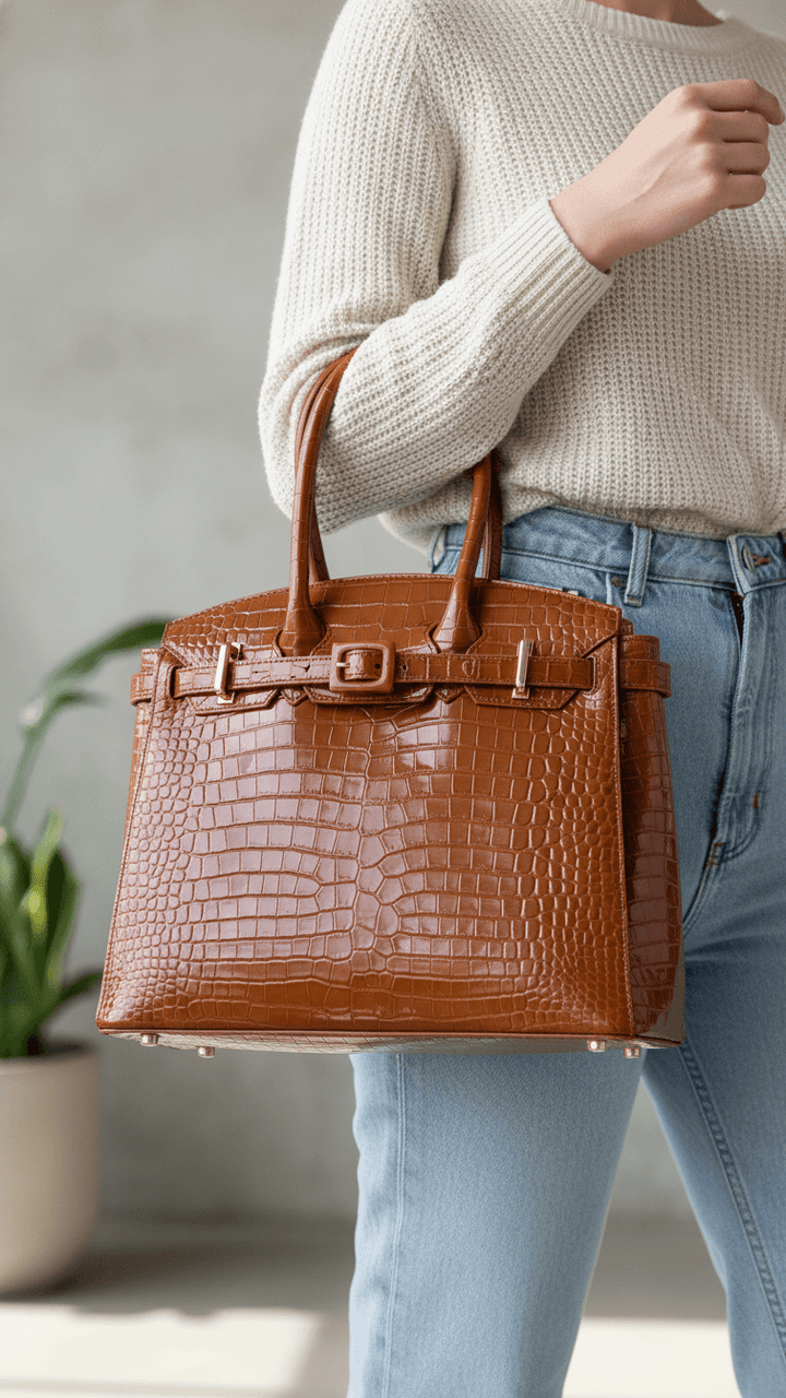 Brown Formal Hand Bag For Women P55876