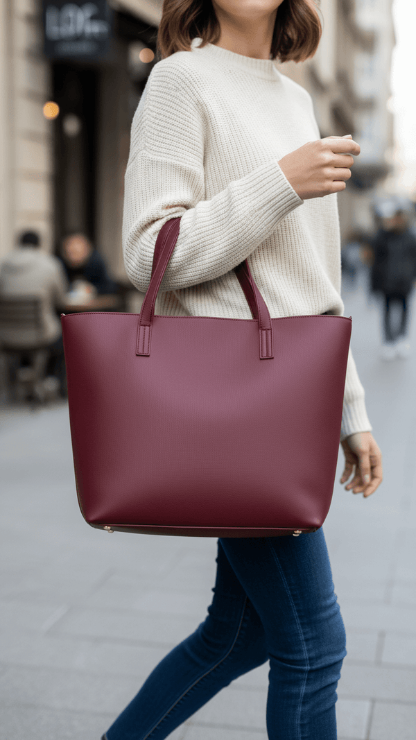 Maroon Casual Shoulder Bag For Women P55877