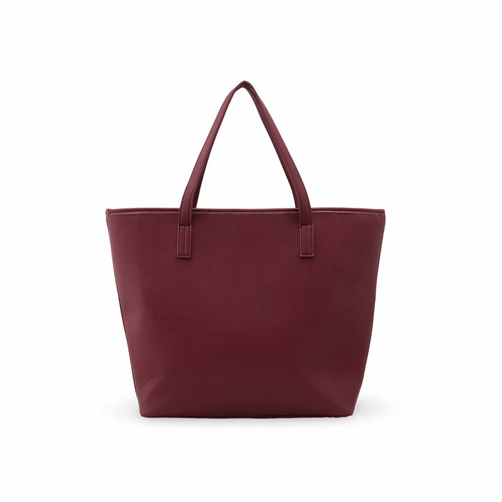 Maroon Casual Shoulder Bag For Women P55877