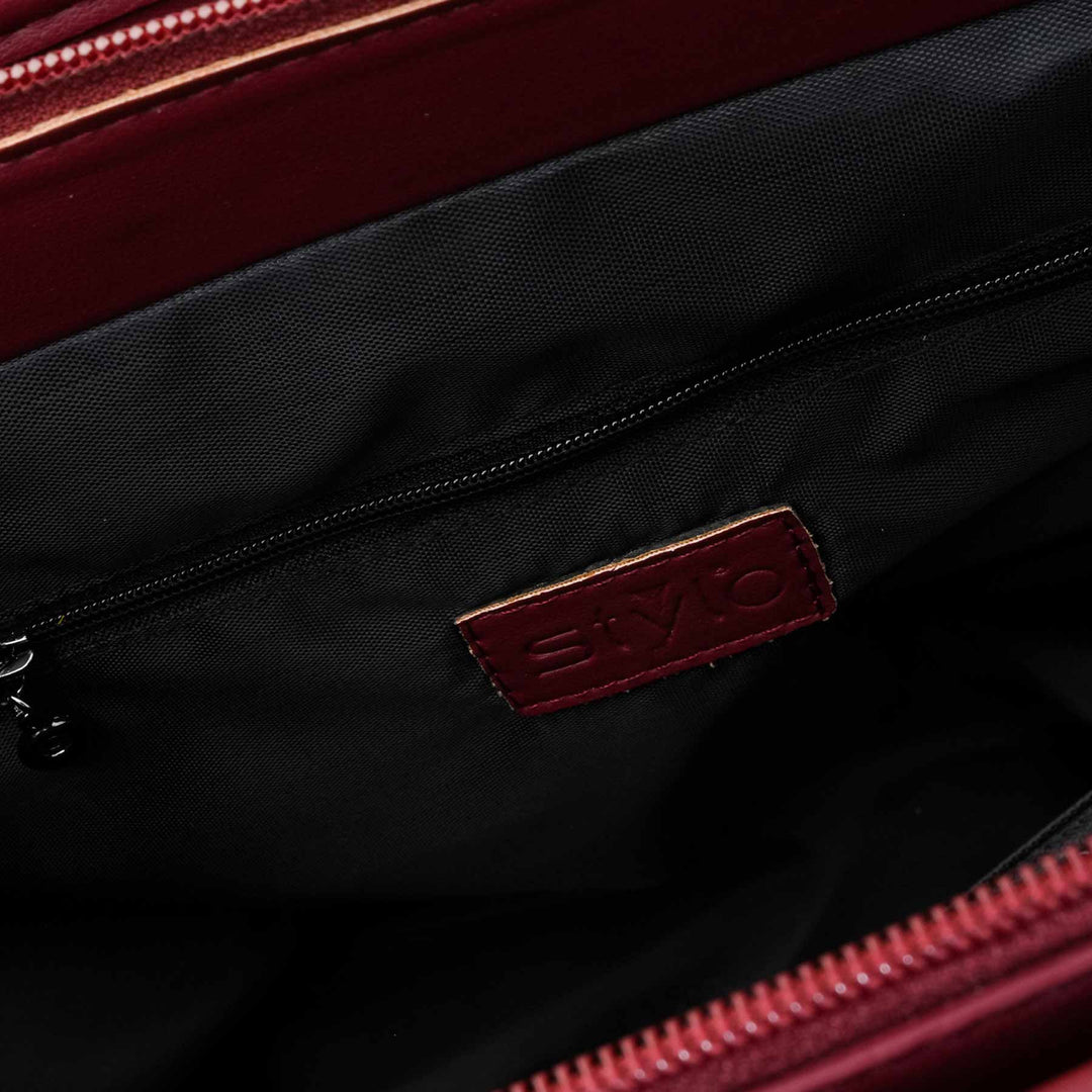 Maroon Casual Shoulder Bag For Women P55877