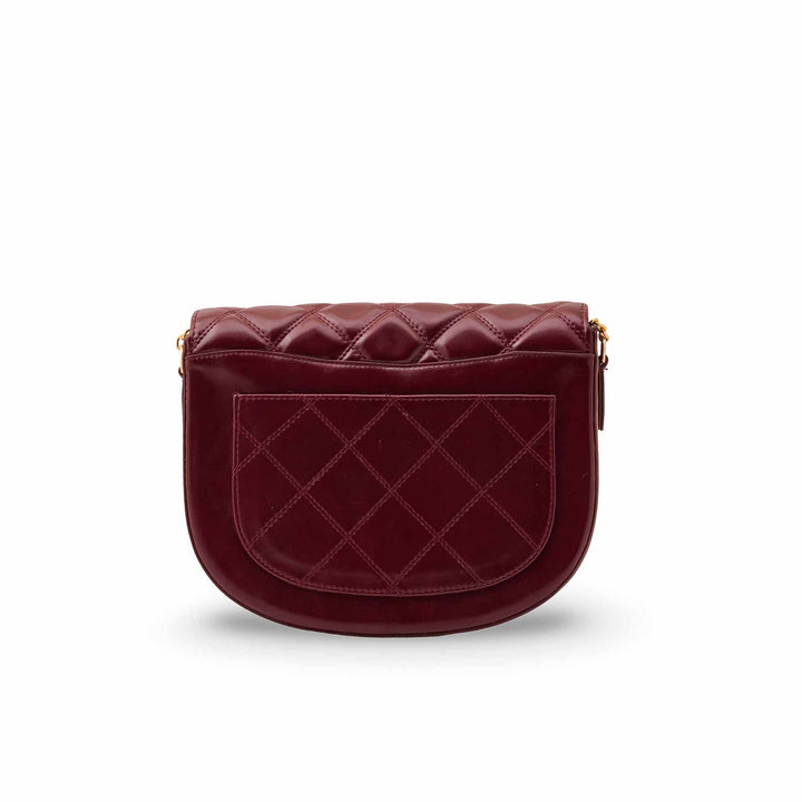 Maroon Formal Shoulder Bag For Ladies P55878