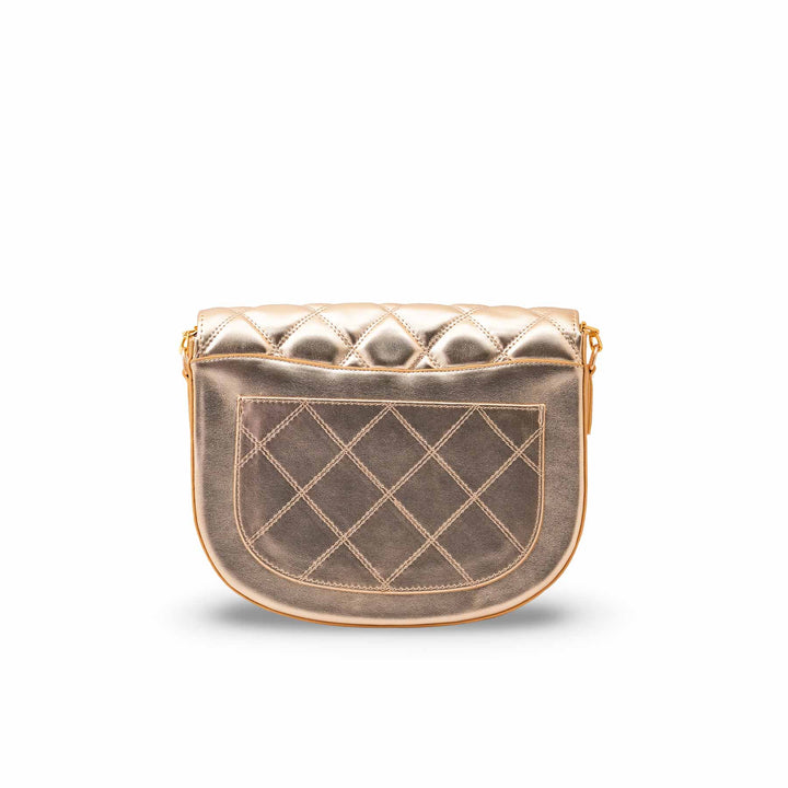 Golden Formal Shoulder Bag For Ladies P55878