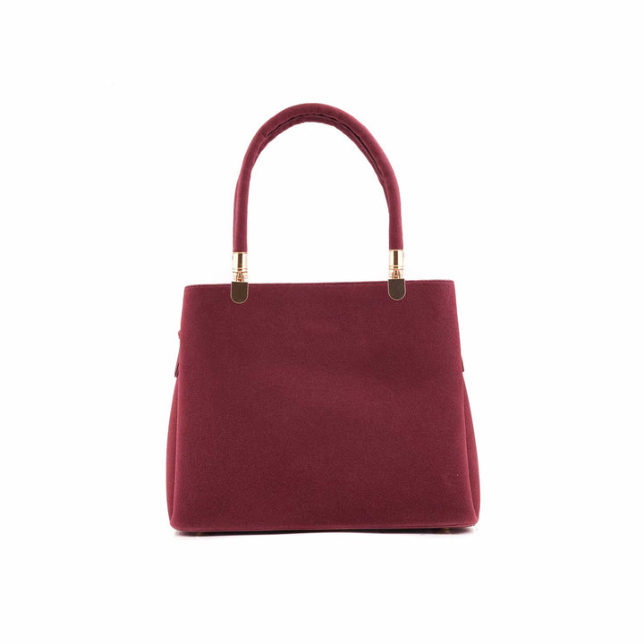 Maroon Formal Hand Bag For Ladies P55880