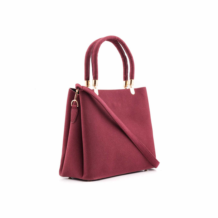 Maroon Formal Hand Bag For Ladies P55880