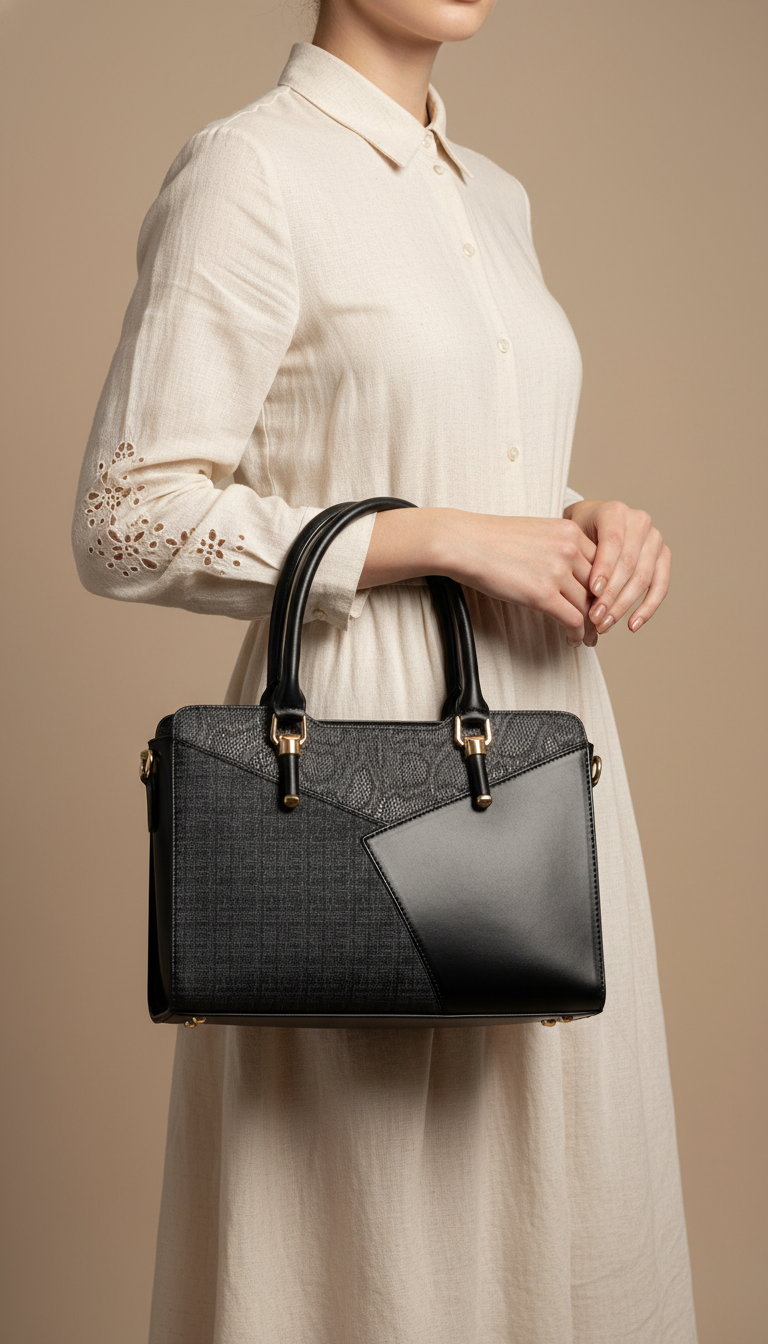 Black Formal Hand Bag For Ladies P55882