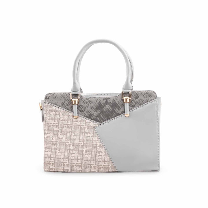 Grey Formal Hand Bag For Ladies P55882