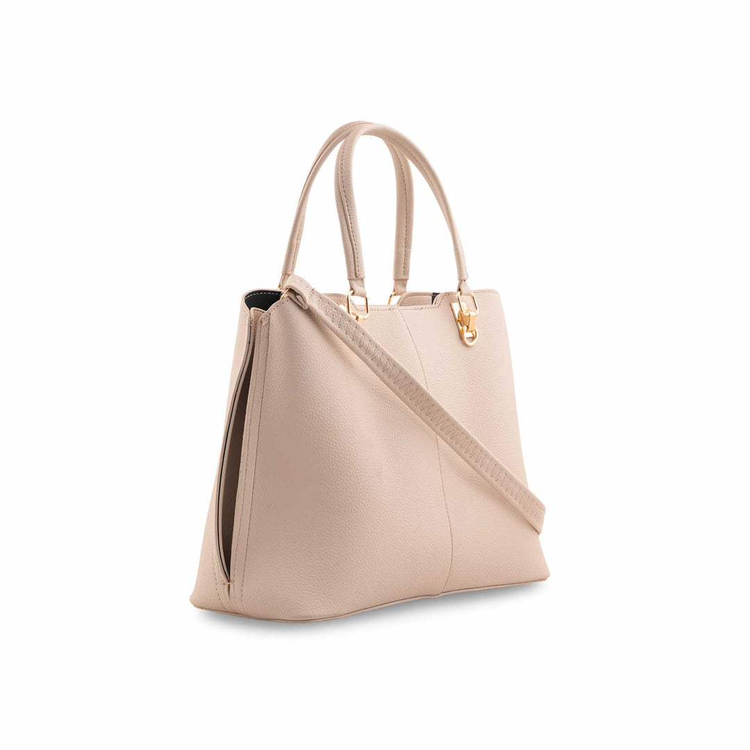 Cream Formal Hand Bag For Women P55888
