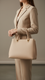 Cream Formal Hand Bag For Women P55888