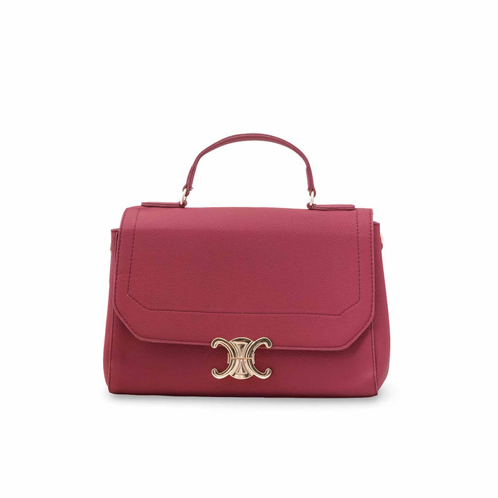 Maroon Formal Hand Bag For Women P55889